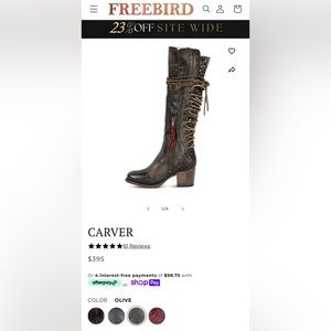 Freebird Carver Boots size 8